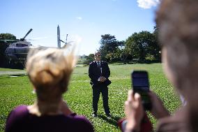 President Biden Departs White House