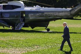 President Biden Departs White House