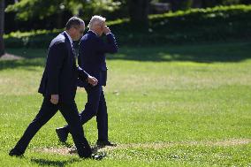 President Biden Departs White House