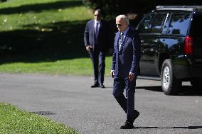 President Biden Departs White House