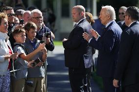 President Biden Departs White House