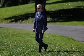 President Biden Departs White House