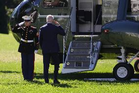 President Biden Departs White House