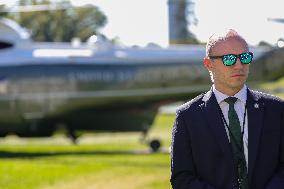 President Biden Departs White House