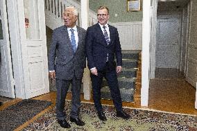 Finnish Prime Minister Orpo and European Council President-elect Costa meeting in Helsinki