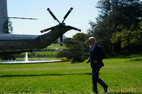 President Biden Departs White House For Wisconsin