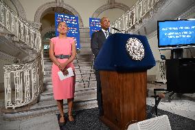 News Conference At City Hall With Mayor Eric Adams And Maria Torres-Springer After Sheena Wright Resignation