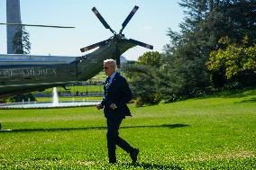 President Biden Departs White House For Wisconsin