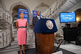 News Conference At City Hall With Mayor Eric Adams And Maria Torres-Springer After Sheena Wright Resignation