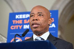 News Conference At City Hall With Mayor Eric Adams And Maria Torres-Springer After Sheena Wright Resignation