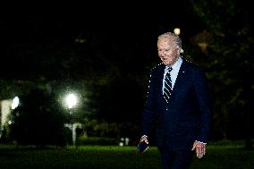 President Biden Arrives At White House - DC