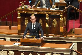 Parliamentary Session Debate On A Vote On No Confidence Motion - Paris