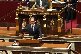 Parliamentary Session Debate On A Vote On No Confidence Motion - Paris