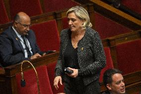 Parliamentary Session Debate On A Vote On No Confidence Motion - Paris