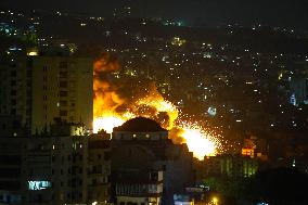 Blasts seen in Dahiyeh as Israel strikes Beirut