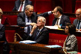 Debate And Vote On The Motion Of Censure At The National Assembly, In Paris