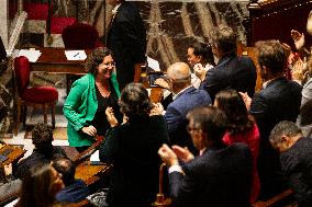 Debate And Vote On The Motion Of Censure At The National Assembly, In Paris