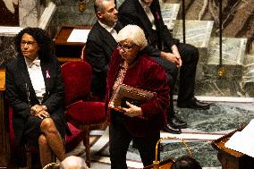 Debate And Vote On The Motion Of Censure At The National Assembly, In Paris