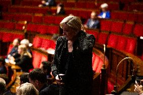 Debate And Vote On The Motion Of Censure At The National Assembly, In Paris