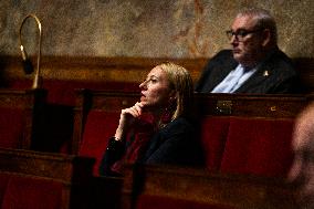 Debate And Vote On The Motion Of Censure At The National Assembly, In Paris