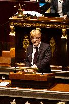 Debate And Vote On The Motion Of Censure At The National Assembly, In Paris