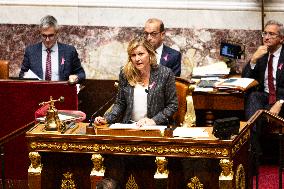 Debate And Vote On The Motion Of Censure At The National Assembly, In Paris