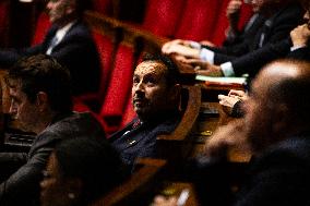 Debate And Vote On The Motion Of Censure At The National Assembly, In Paris