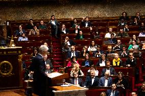 Debate And Vote On The Motion Of Censure At The National Assembly, In Paris