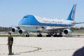 President Joe Biden Lands In Milwaukee, Wisconsin