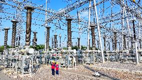 A Intelligent Robot Inspects The Substation in Chuzhou