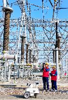 A Intelligent Robot Inspects The Substation in Chuzhou