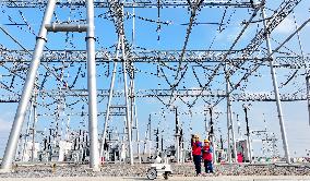 A Intelligent Robot Inspects The Substation in Chuzhou