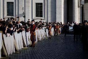 Pope Francis Holds His Weekly General Audience In St. Peter's Square, At The Vatican