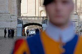 Pope Francis Holds His Weekly General Audience In St. Peter's Square, At The Vatican