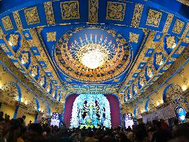 Durga Puja Festival Celebration In India.