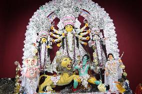 Durga Puja Festival Celebration In India.