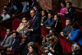 Debate In Parliament On No-confidence Vote Against French PM