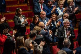 Debate In Parliament On No-confidence Vote Against French PM