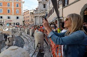 The Access To Fontana Di Trevi Has Been Restricted Due To Extraordinary Restoration Work In Rome