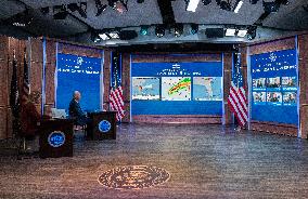 Biden Participates in a Hurricane Briefing