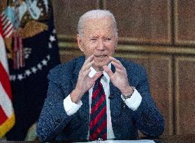 Biden Participates in a Hurricane Briefing