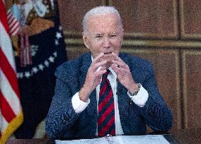 Biden Participates in a Hurricane Briefing