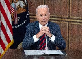 Biden Participates in a Hurricane Briefing