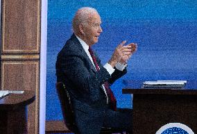 Biden Participates in a Hurricane Briefing