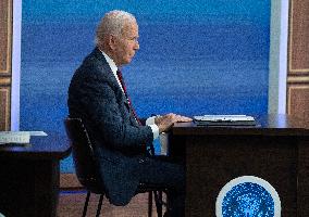 Biden Participates in a Hurricane Briefing