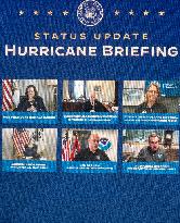 Biden Participates in a Hurricane Briefing