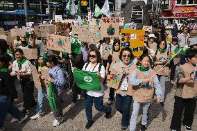 Catholic Climate Action Leads March In Seoul To Combat Environmental Crisis