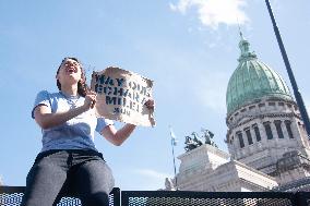 Demonstration Against The Veto Of The University Financing Law In Argentina