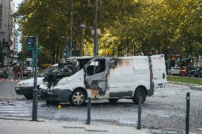 A Van Carrying Cash Attacked - Grenoble