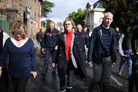 Agnes Pannier-Runacher Visits Coulommiers After Storm Kirk